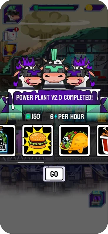 Power Plant mini-game with crafting boosters in Afterland