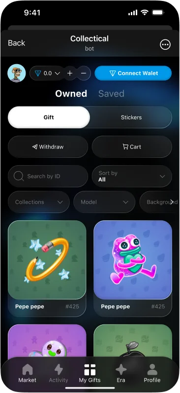 Collection of Telegram Gifts by Collectical