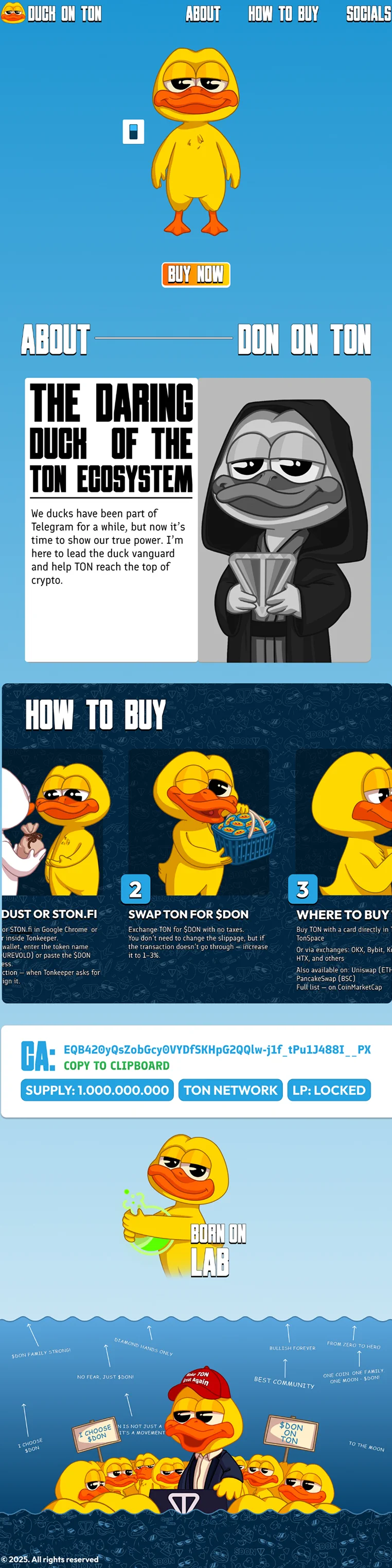 Full version of the DON ON TON promo site