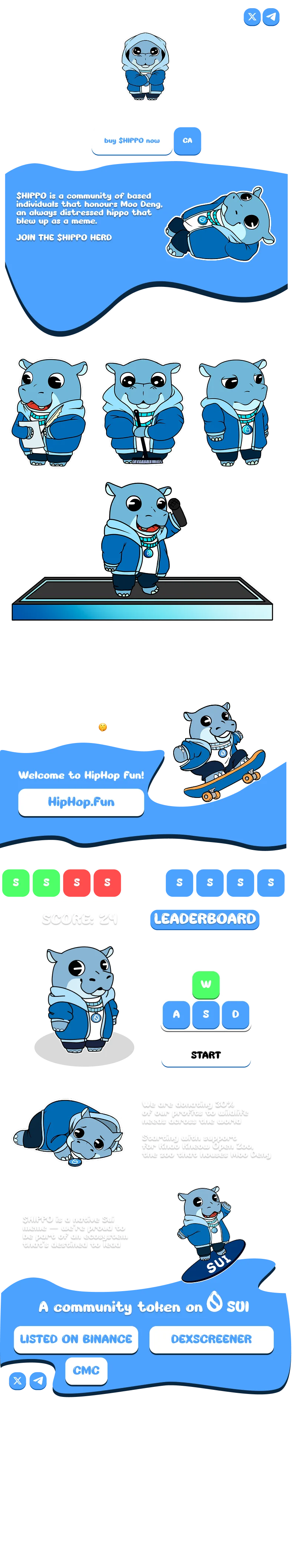 Promo site $HIPPO and HipHop.Fun