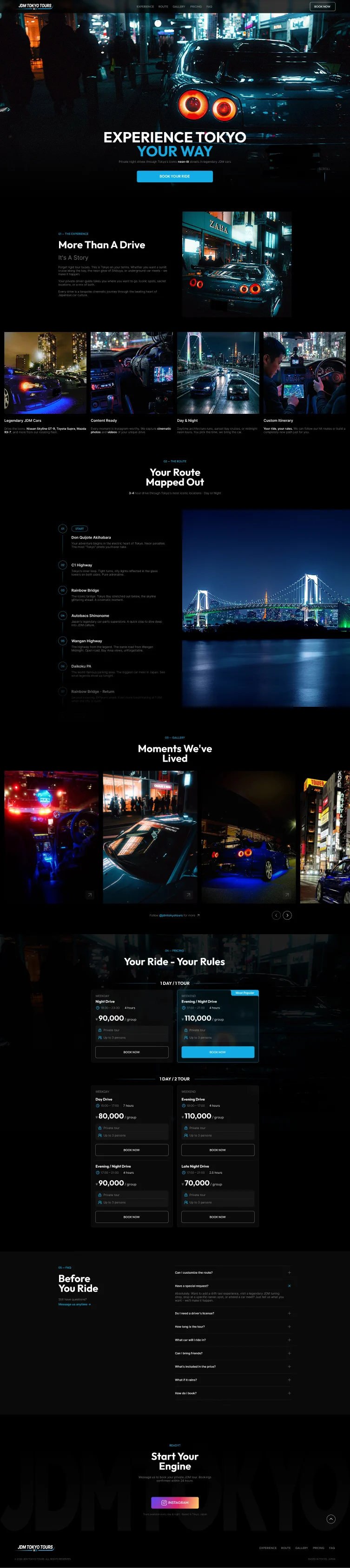 Project preview JDM Tokyo Tours