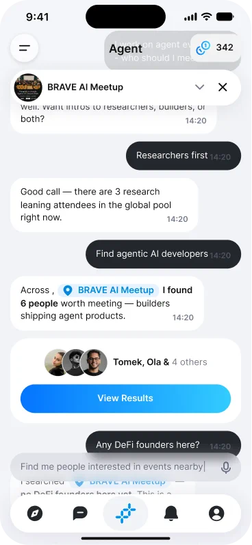 AI assistant for searching contacts in Linqa