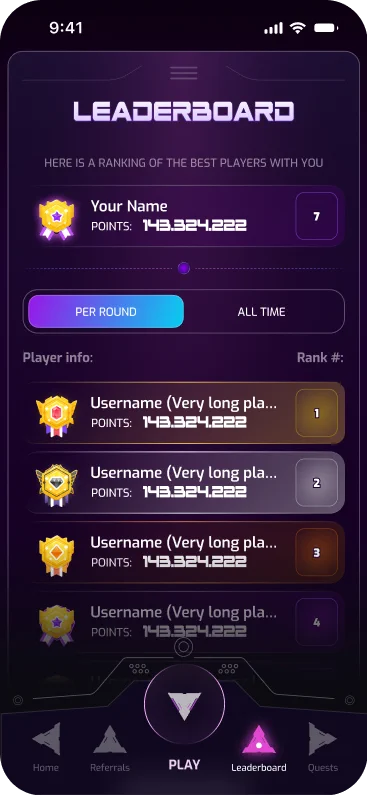 Madbackpacks leaderboard with player ratings