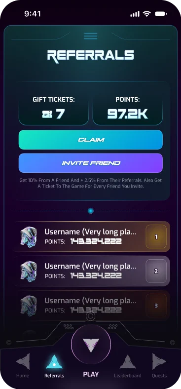 Madbackpacks referral hub with tickets and points