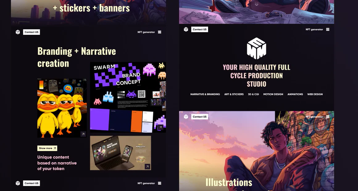 Project preview Memetic Studio