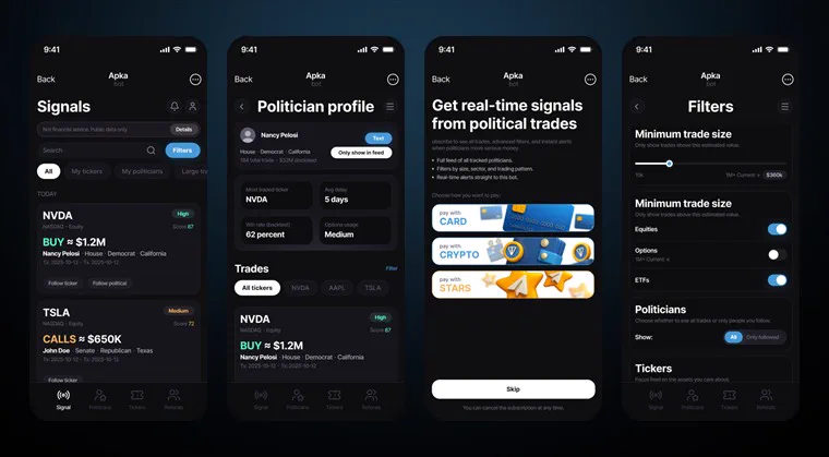 Project preview News Signals App