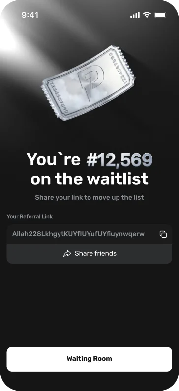 User's number ticket in Waitlist Preddy