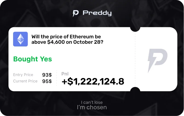 Preddy Winning Ticket Promo Card