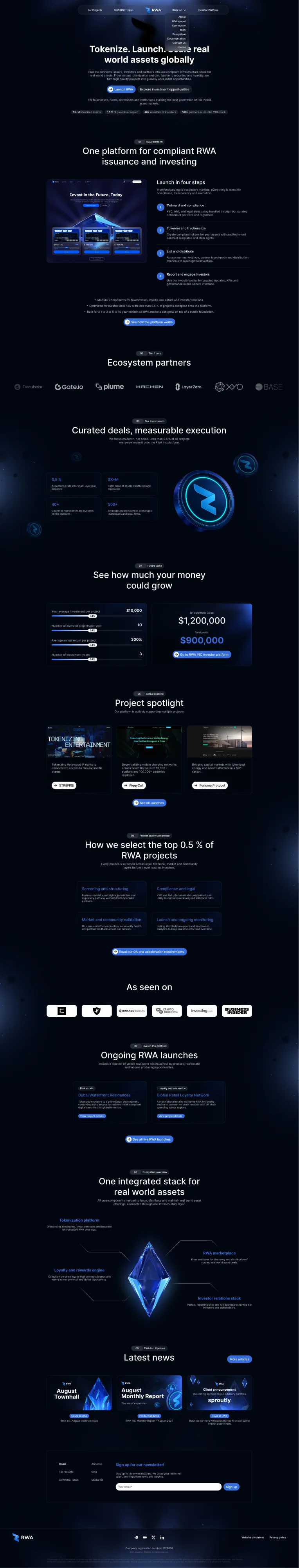 Project preview RWA Platform