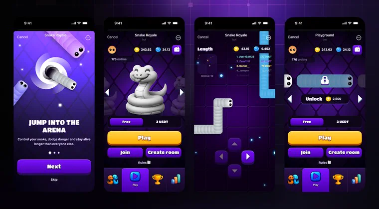 Project preview Snake Royale