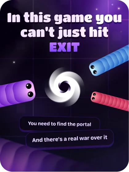 Snake Royale promotional creative about finding a portal
