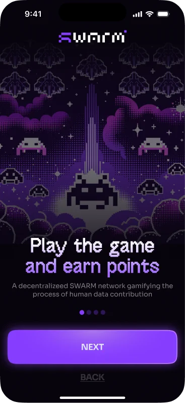 Onboarding with Swarm game mechanics