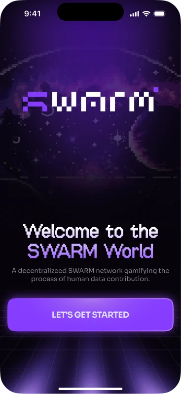 Swarm World Welcome Screen