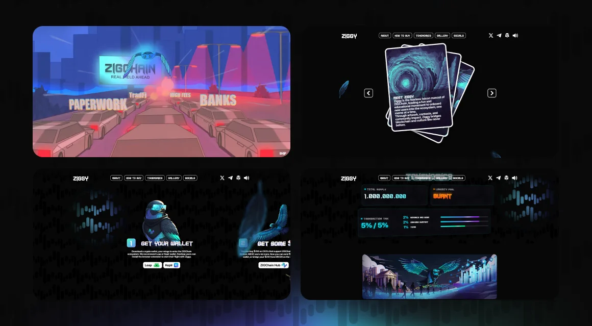 Project preview Ziggy on ZIGChain